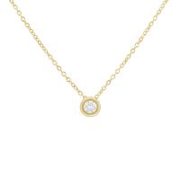 Halskette mit einem Diamanten im minimalistischen Stil Adrianna