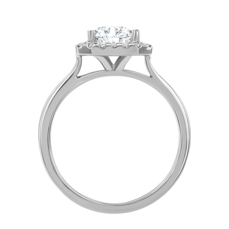 Verlobungsring mit Diamant im Smaragdschliff Valma 8659