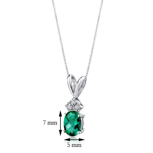 Smaragd-Halskette aus Gold mit Diamanten Tamatha 9609