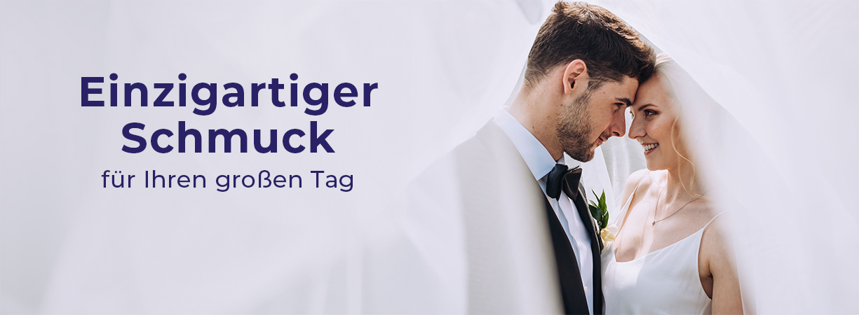 Hochzeitsschmuck für Braut und Bräutigam